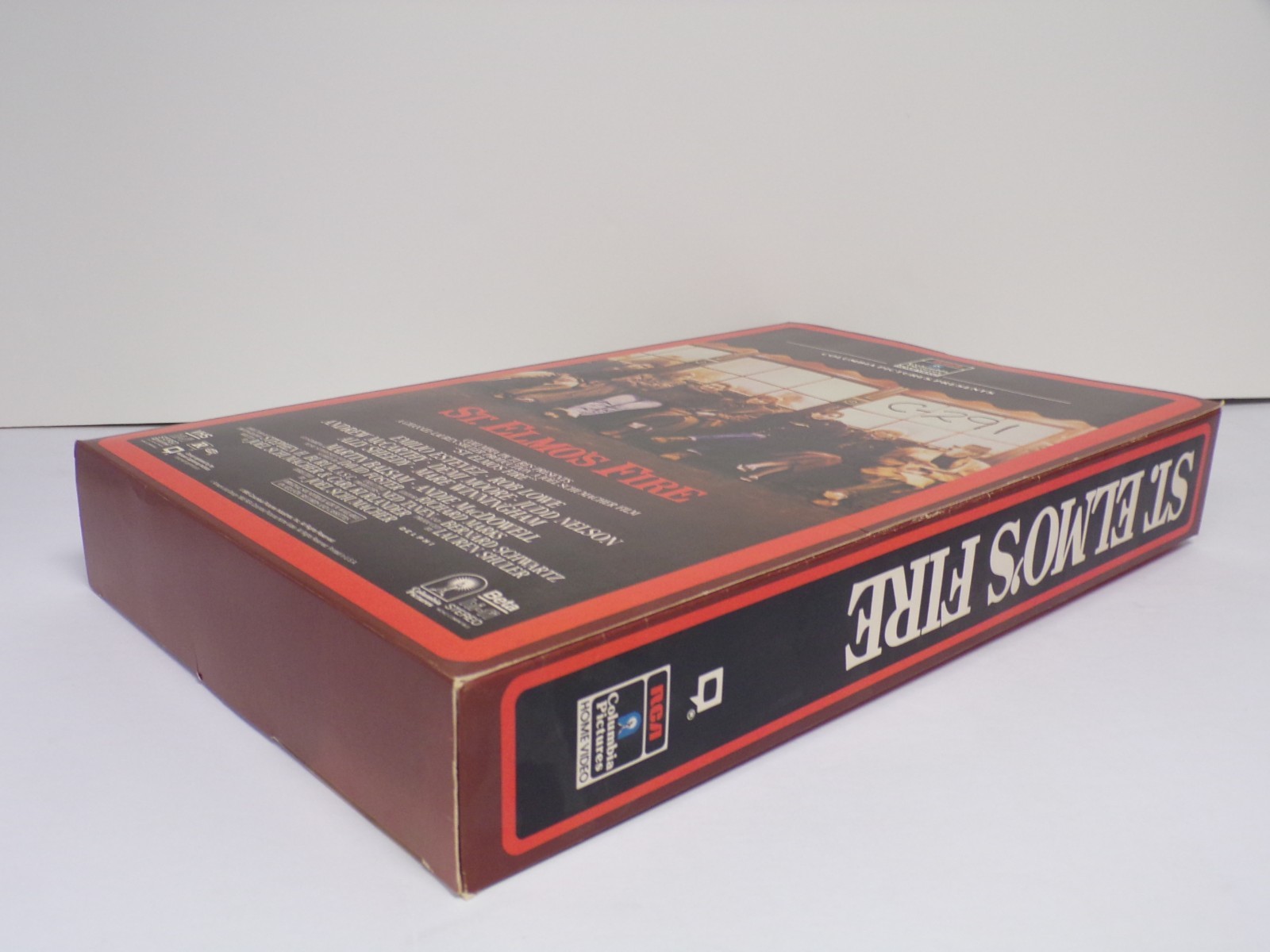 St Elmo’s Fire Estevez Rob Lowe 1985 Video Store Display Box 15″ 110425WBAN-18