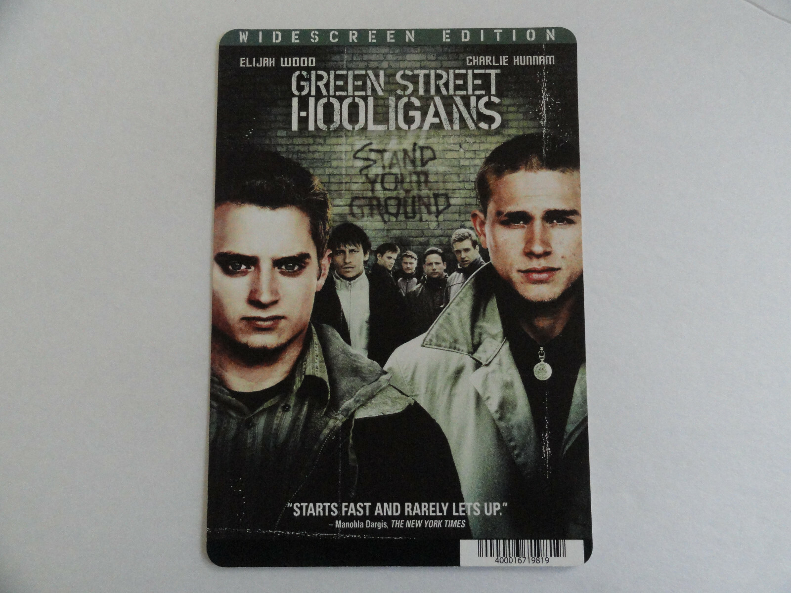 GREEN STREET HOOLIGANS – BLOCKBUSTER VIDEO BACKER CARD 5″X8″ NO MOVIE