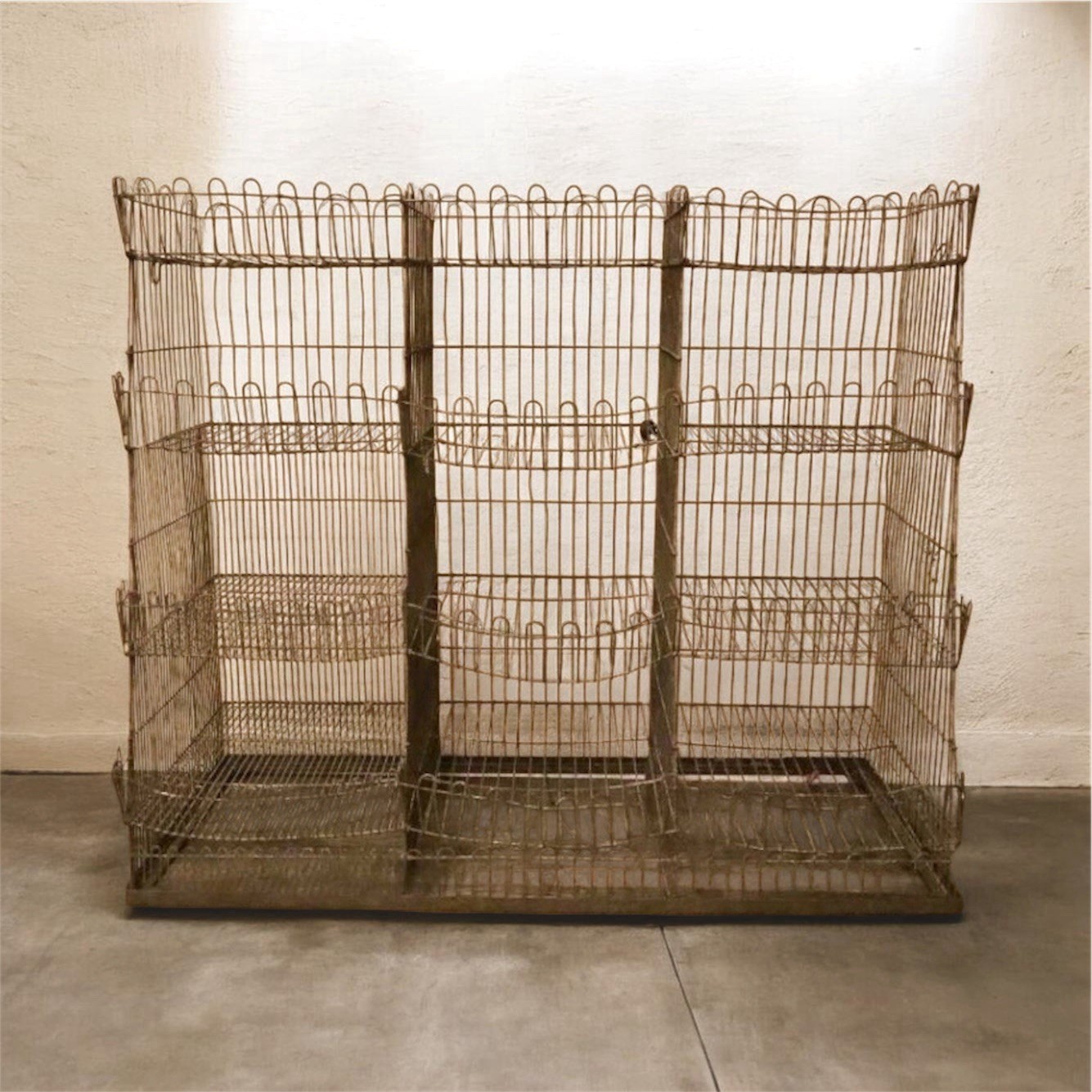 Antique General Store Metal Wire Shelving Mercantile Produce Heavy Duty