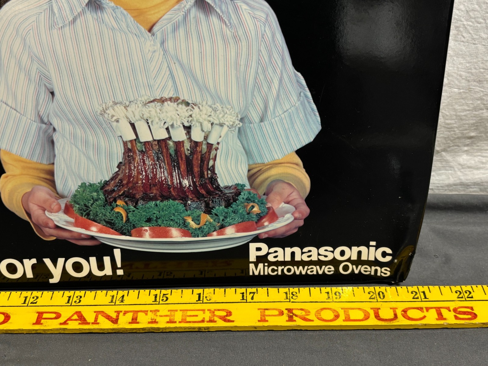 1970s PANASONIC GENIUS II Microwave STORE DISPLAY Advertising SHINING GRADY GIRL