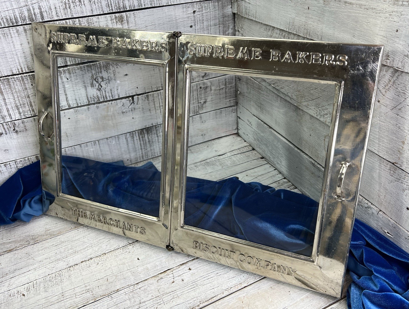 Antique Supreme Bakers The Merchants Biscuit Company Bakers Store Display Top