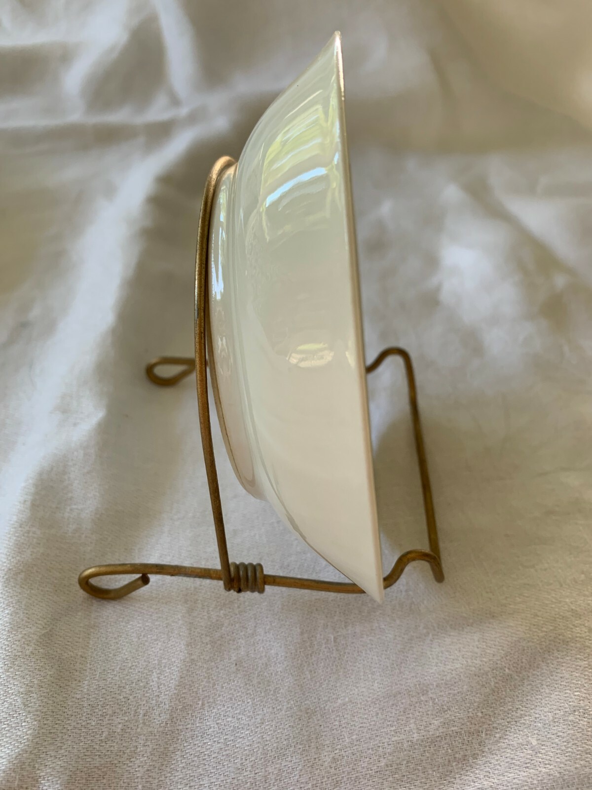 Display Plate Rack Store Fixture Metal Gold Finish Tulsa Wire Adjustable 20 +