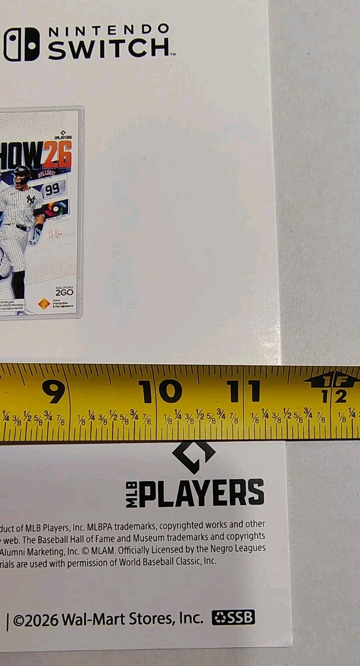 MLB The Show 26 Promo Walmart displays advertisement – 24x 11x Lot Of 2