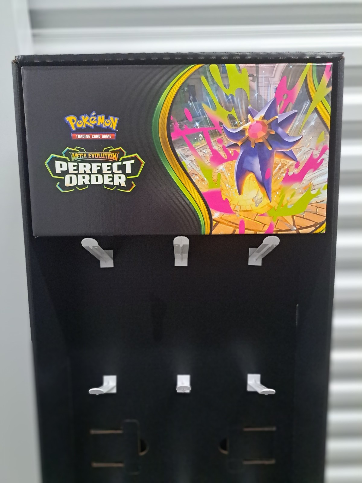 Pokémon TCG Perfect Order Mega Evolution Cardboard Store Display Stand