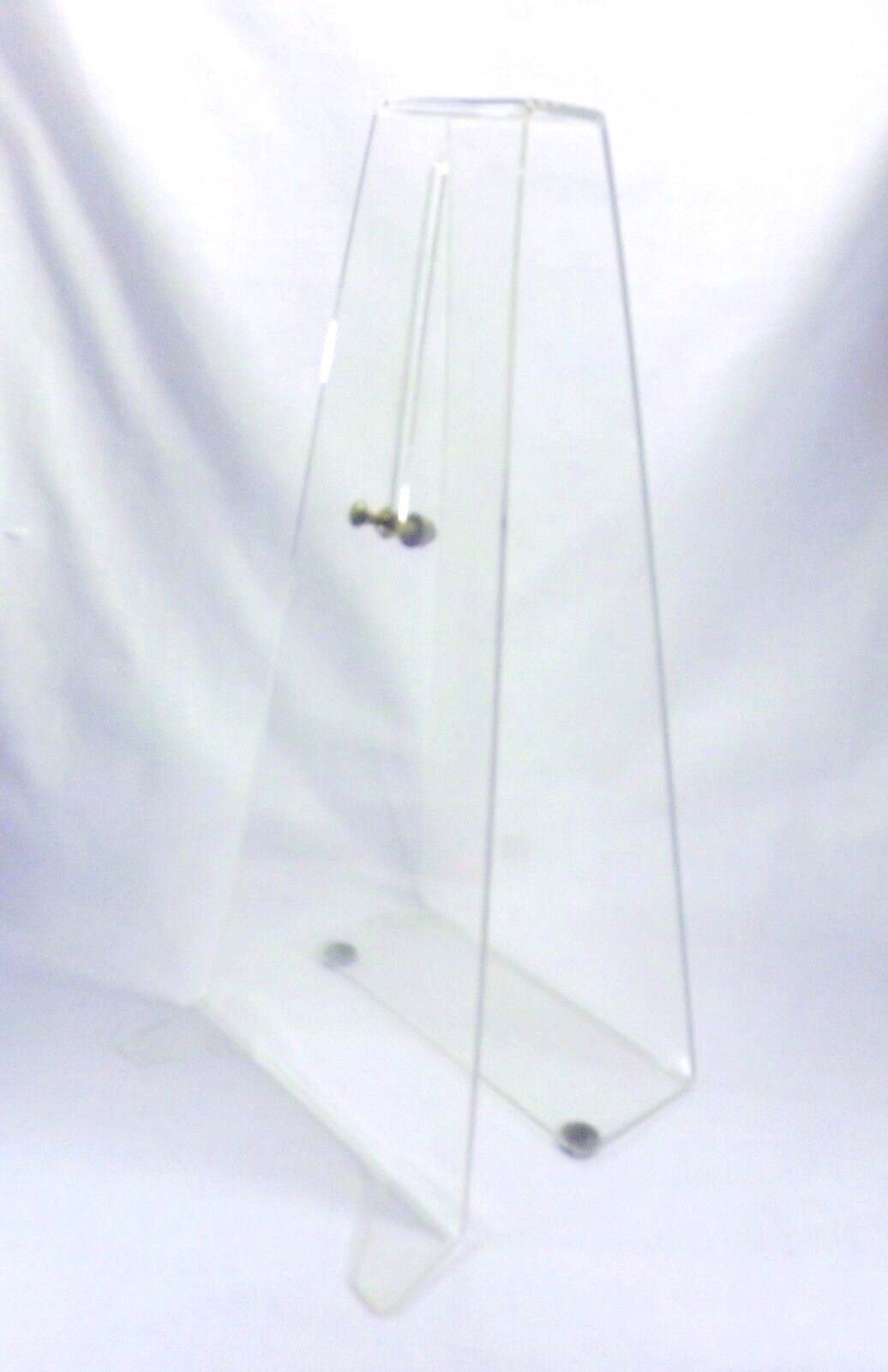 Clock display stand only acrylic plastic for wall clock set of 2 Vintage CQ009