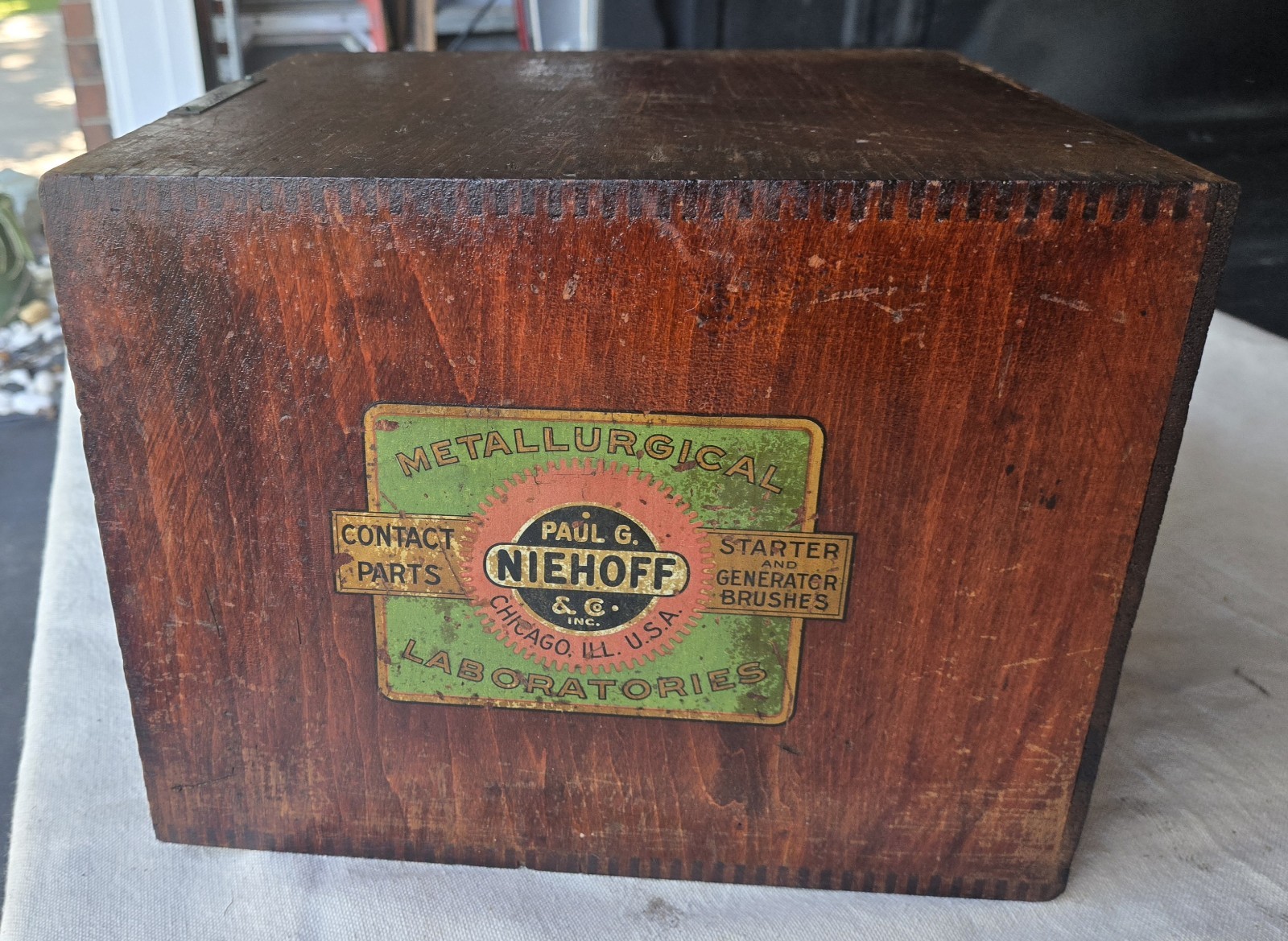 Paul G Niehoff & Co Starter Generator Automotive Counter Parts Display Box Flush