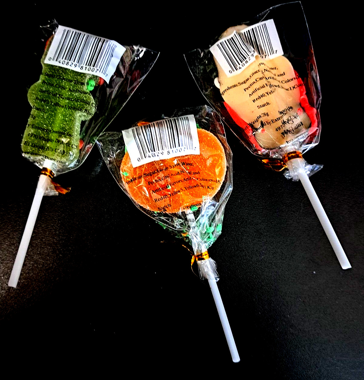 Halloween Extreme Pops #401234 Lollipops 7 Vin & Store Display 2003 NOS RARE