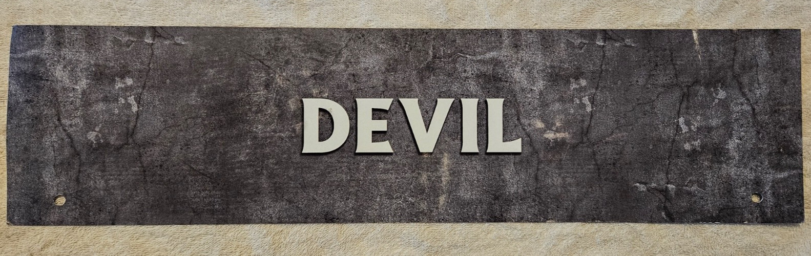 SPIRIT HALLOWEEN Store Exclusive Display Sign DEVIL Banner 2025