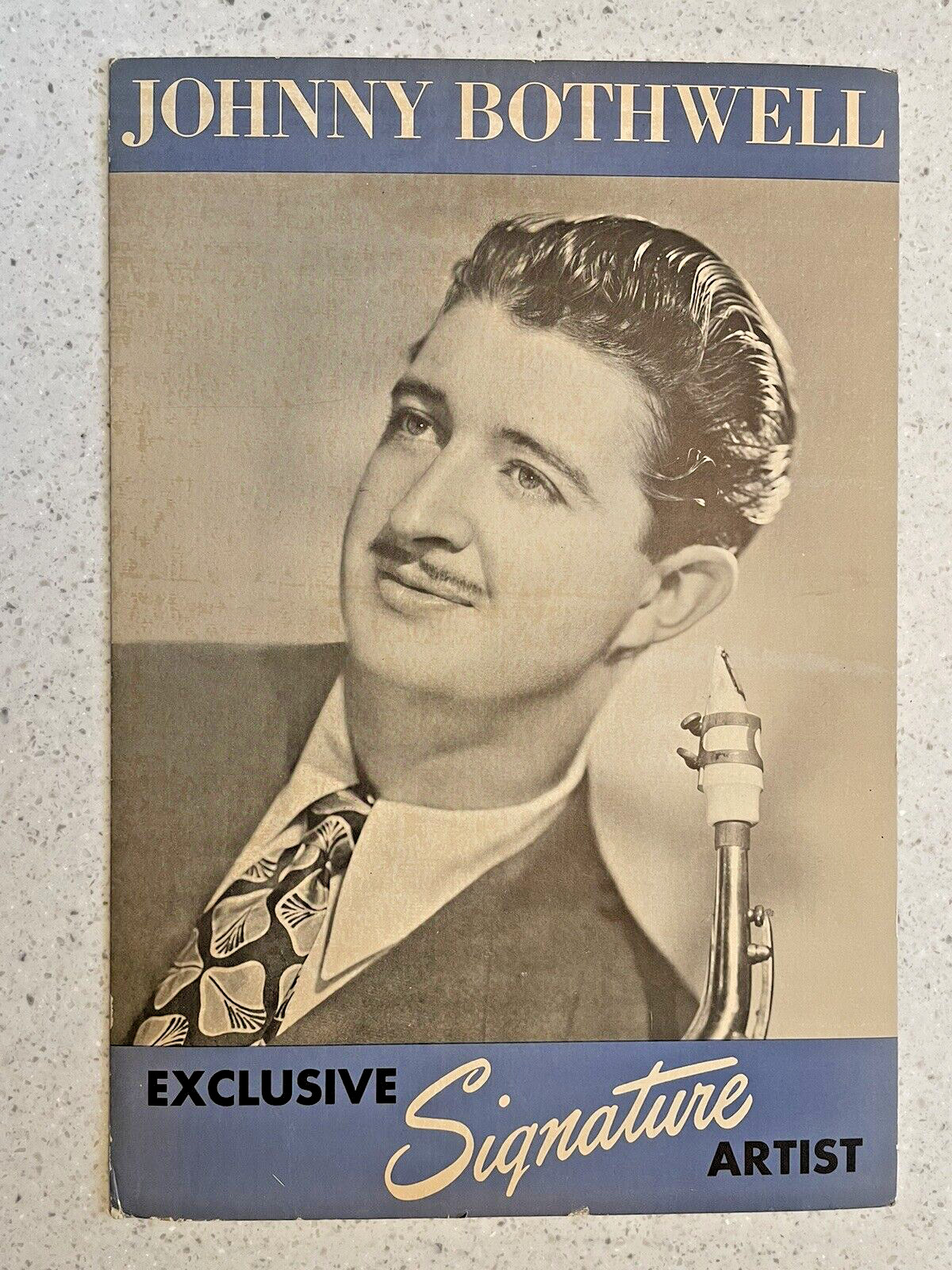 Johnny Bothwell – Signature Records Exclusive – Countertop POS Point of Sale Ad