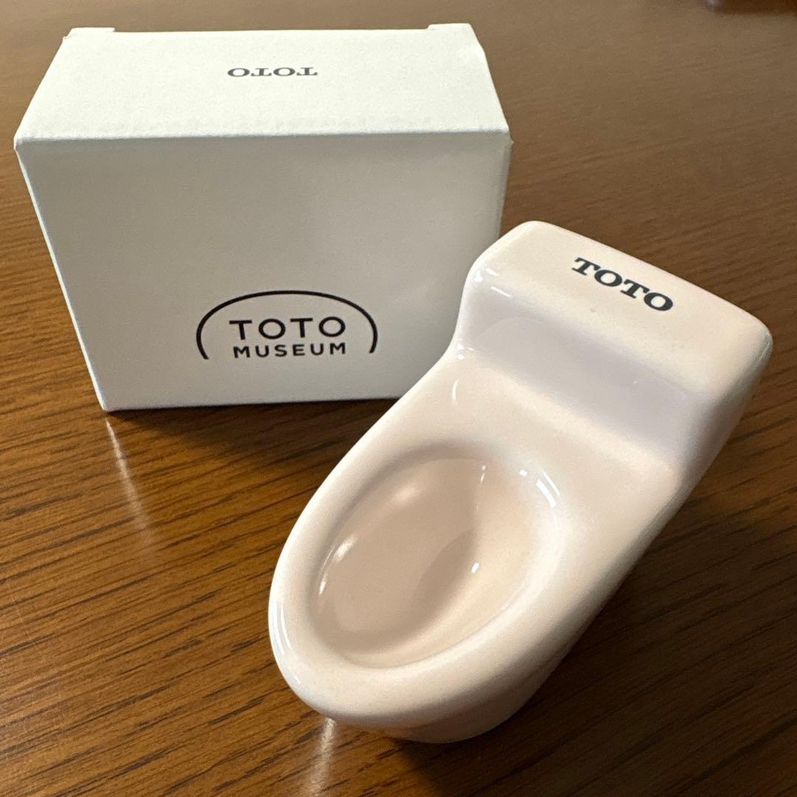 TOTO Museum Miniature Toilet Pastel Pink Ceramic Figurine Japan Exclusive
