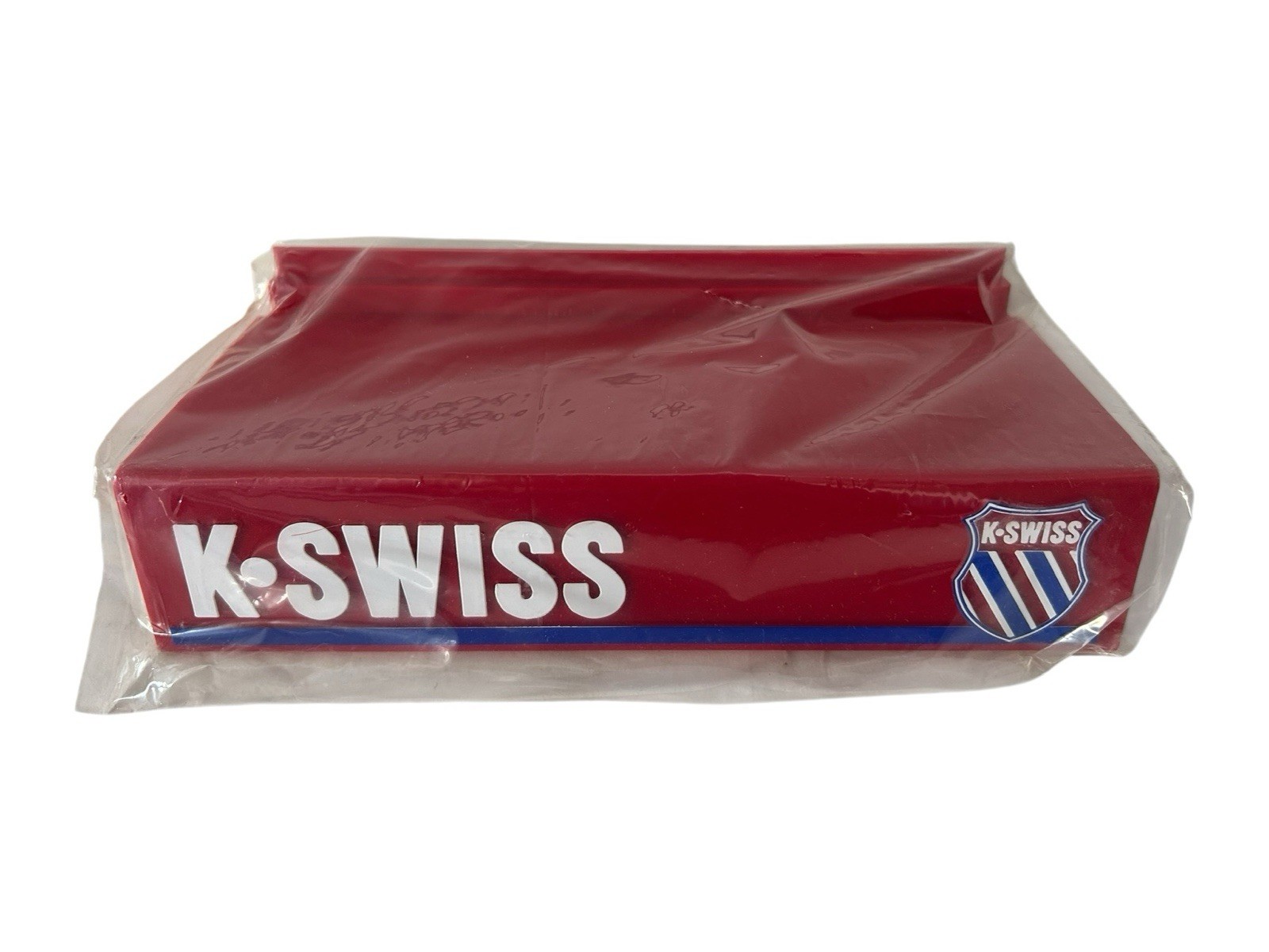 vintage k-swiss plastic slat wall shoe display deadstock NIP 2000s y2k