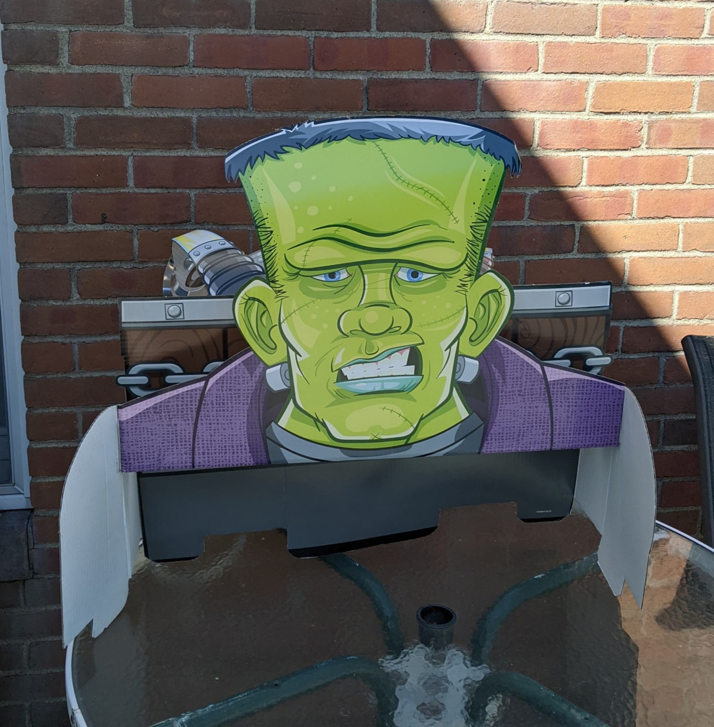 Nabisco Halloween Frankenstein Cardboard Display Sign Host A Monster Bash