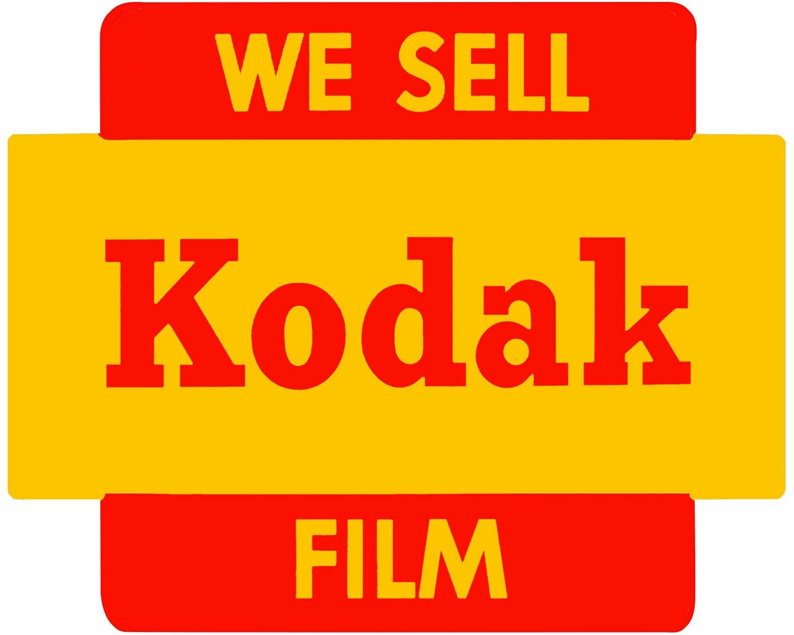 WE SELL KODAK FILM BRIGHT RED YELLOW HEAVY DUTY USA MADE METAL ADV CLEAN SIGN