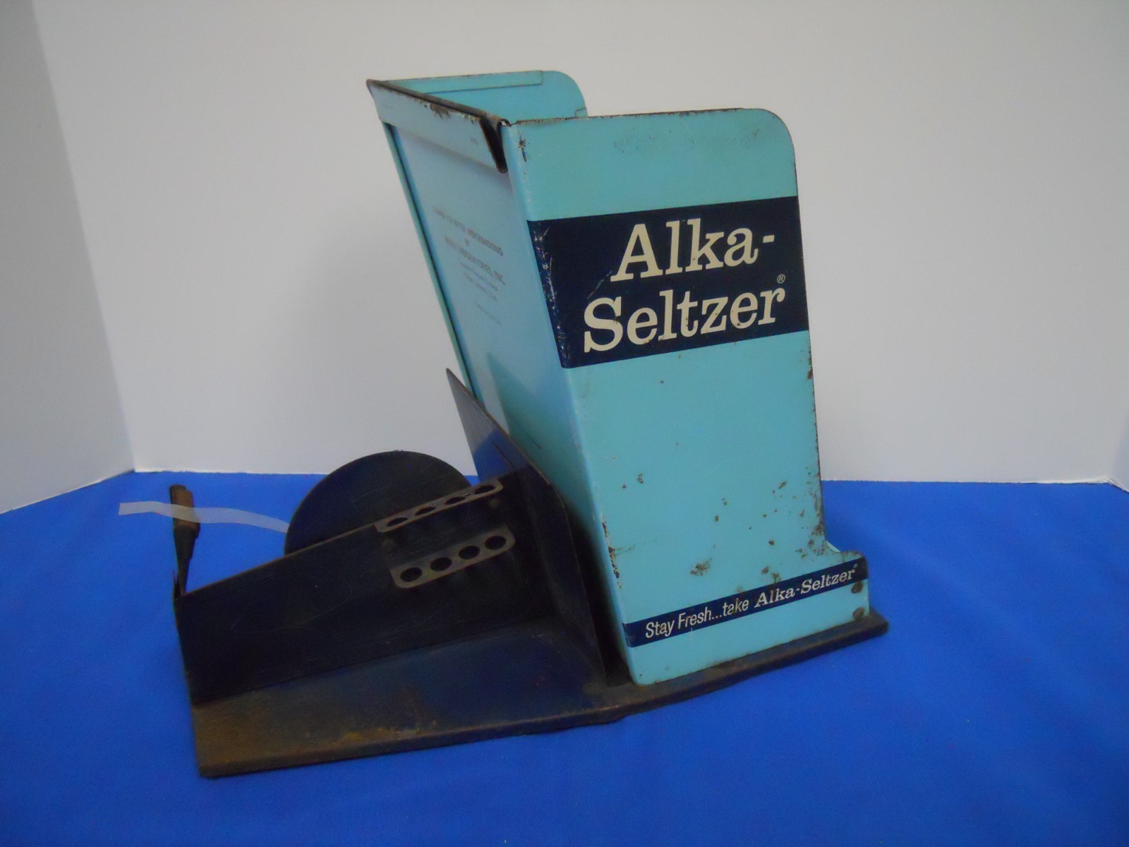 Vintage ALKA-SELTZER Counter Display w Tape Dispenser General/Country/Drug Store