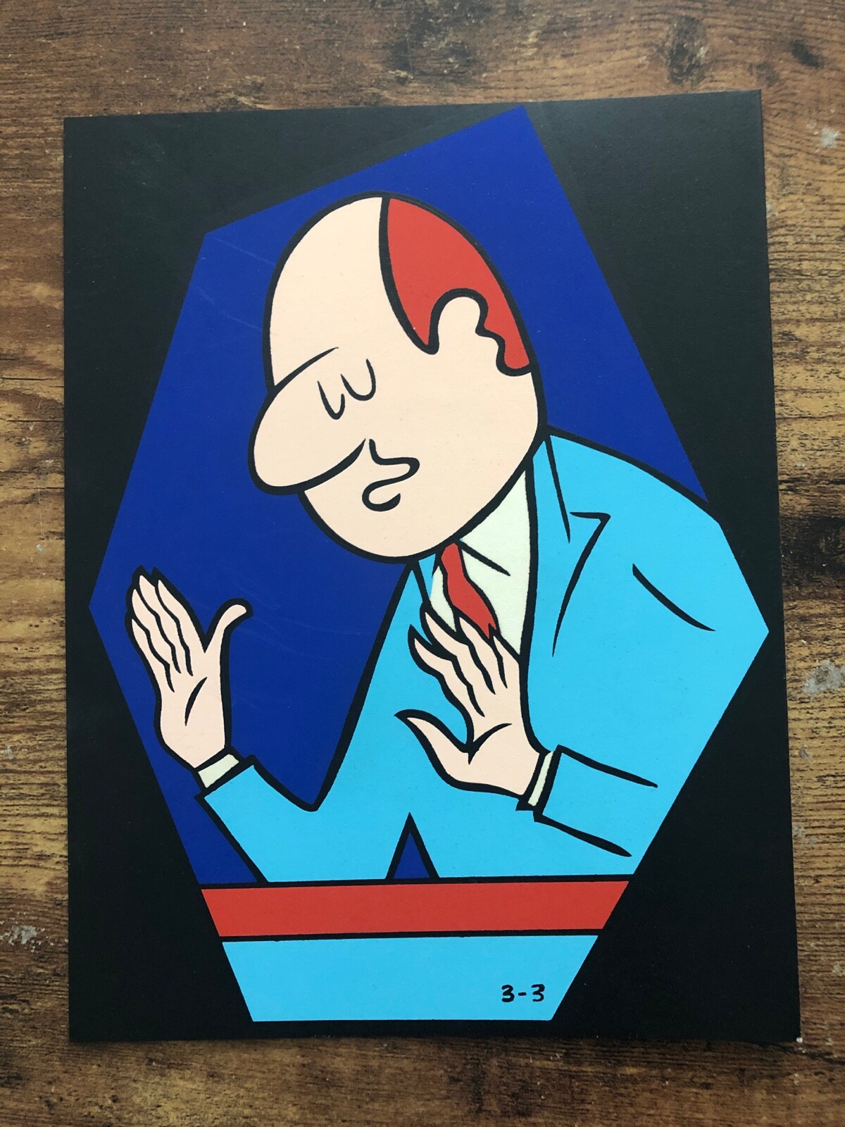 Vintage CAR DEALERSHIP BANK STORE SIGN Mad Man balding mcm Mid Century 1960’s
