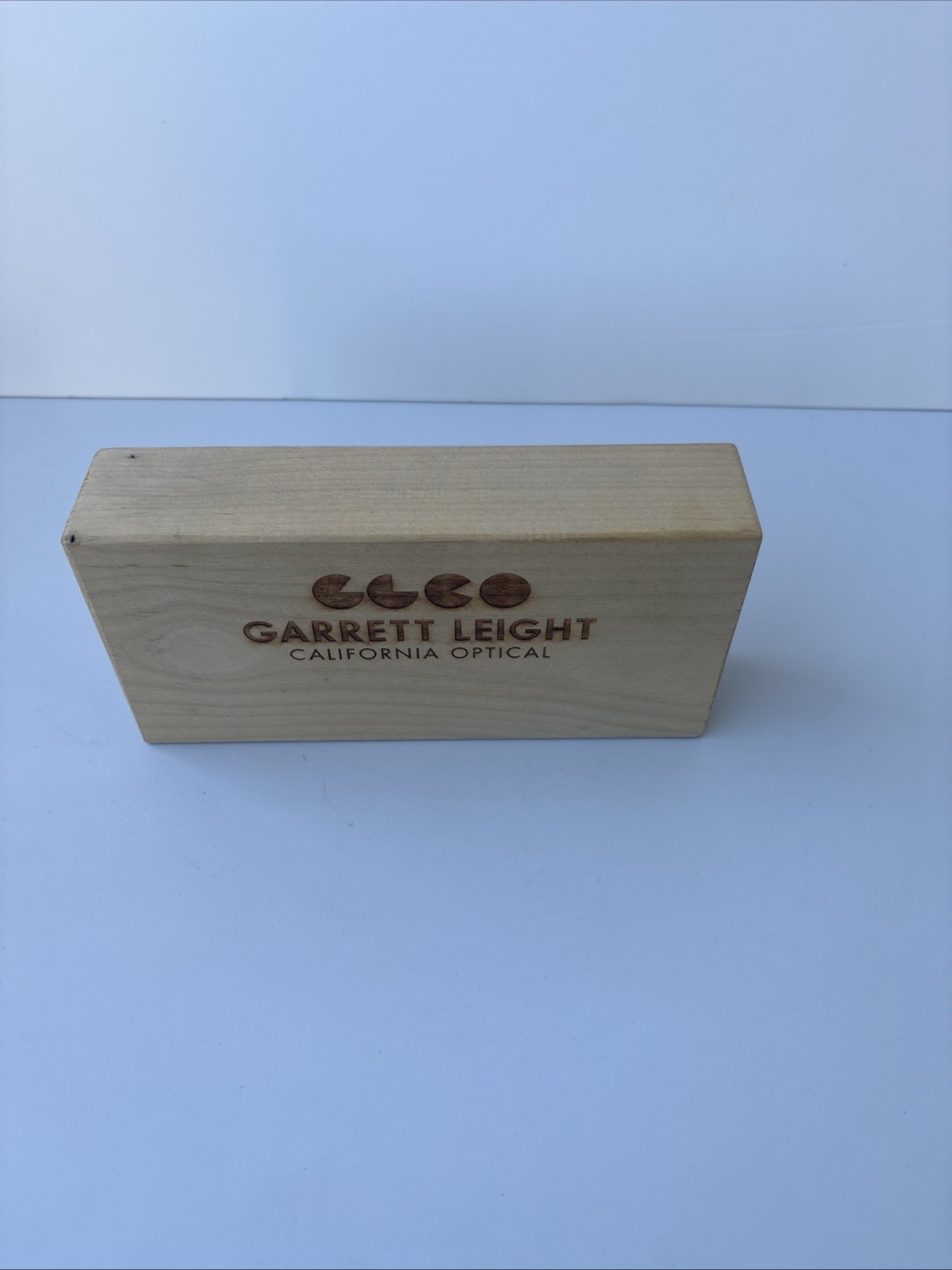 Rare Garrett Leight California Optical Store Display POS Sign Logo Wood