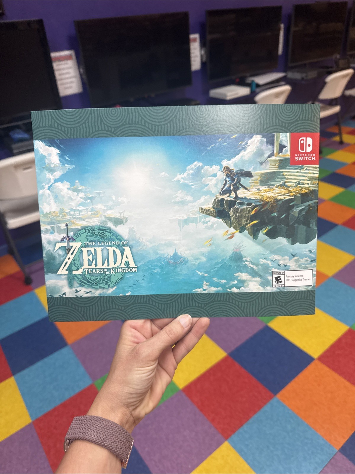 The Legend of Zelda Tears of the Kingdom Nintendo Switch Gamestop Promo Display