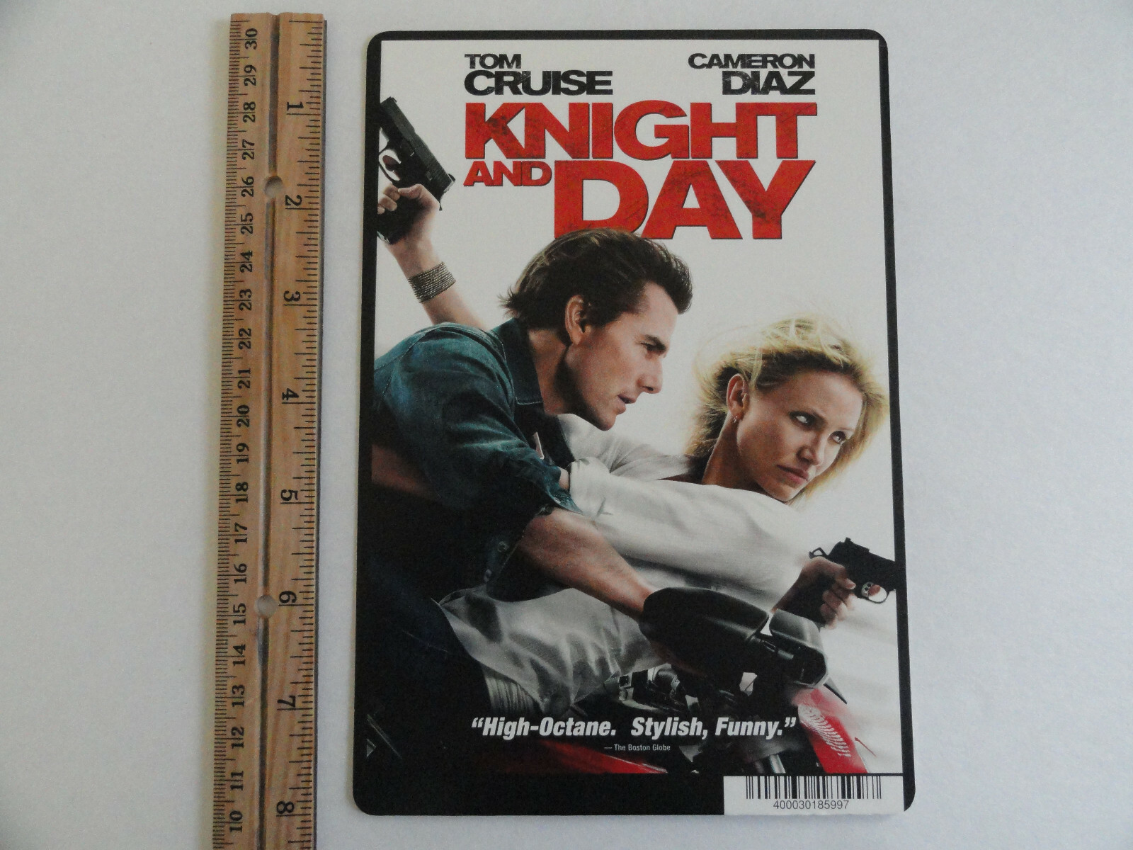 KNIGHT AND DAY – CAMERON DIAZ TOM CRUISE – BLOCKBUSTER VIDEO BACKER CARD 5″X8″
