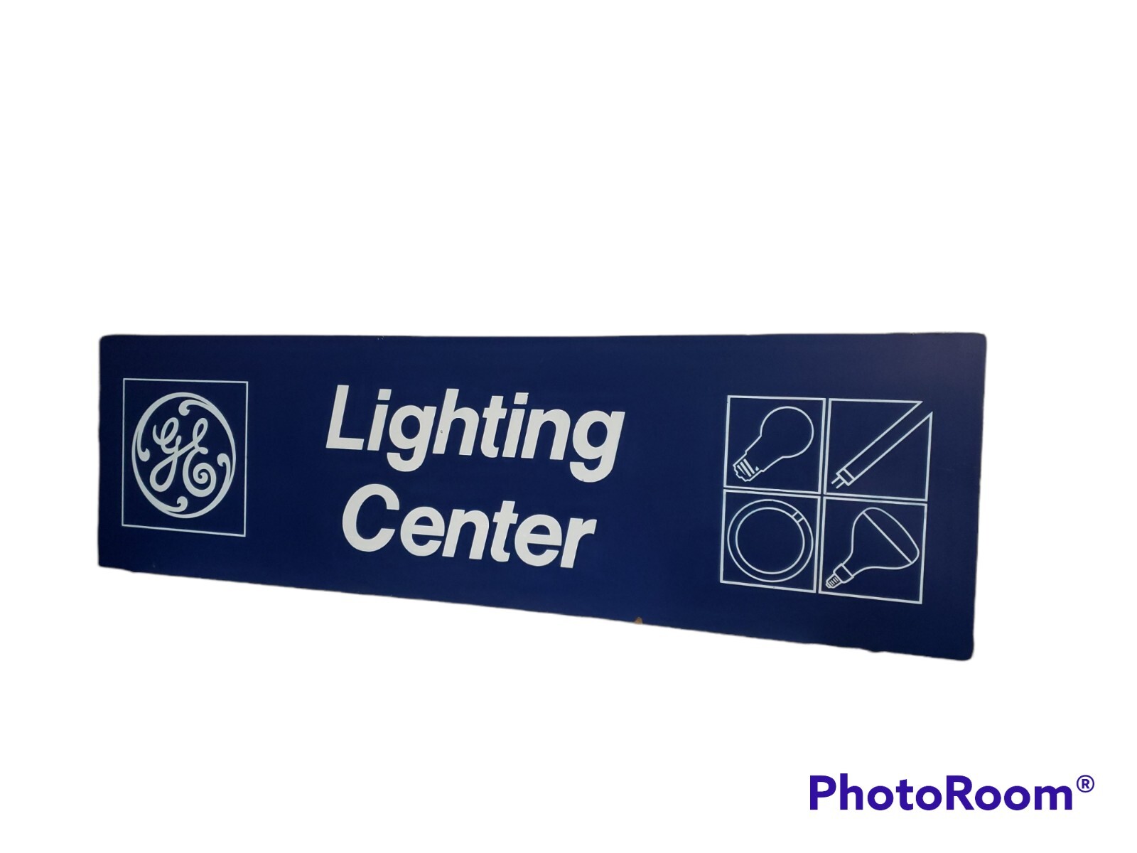 Vintage General Electric GE Light Bulb Lighting Center Sign Bulb Display 47.5×14
