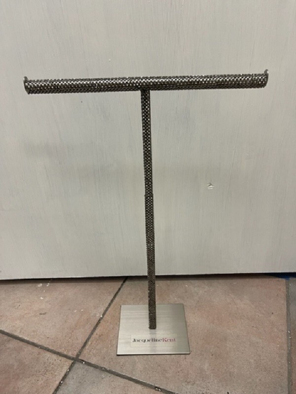 Jagueline Kent Retail Boutique Store Crystal Stud Jewelry Tall T-Bar Display