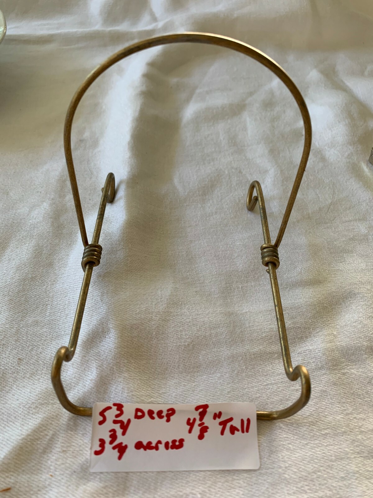 Display Plate Rack Store Fixture Metal Gold Finish Tulsa Wire Adjustable 20 +