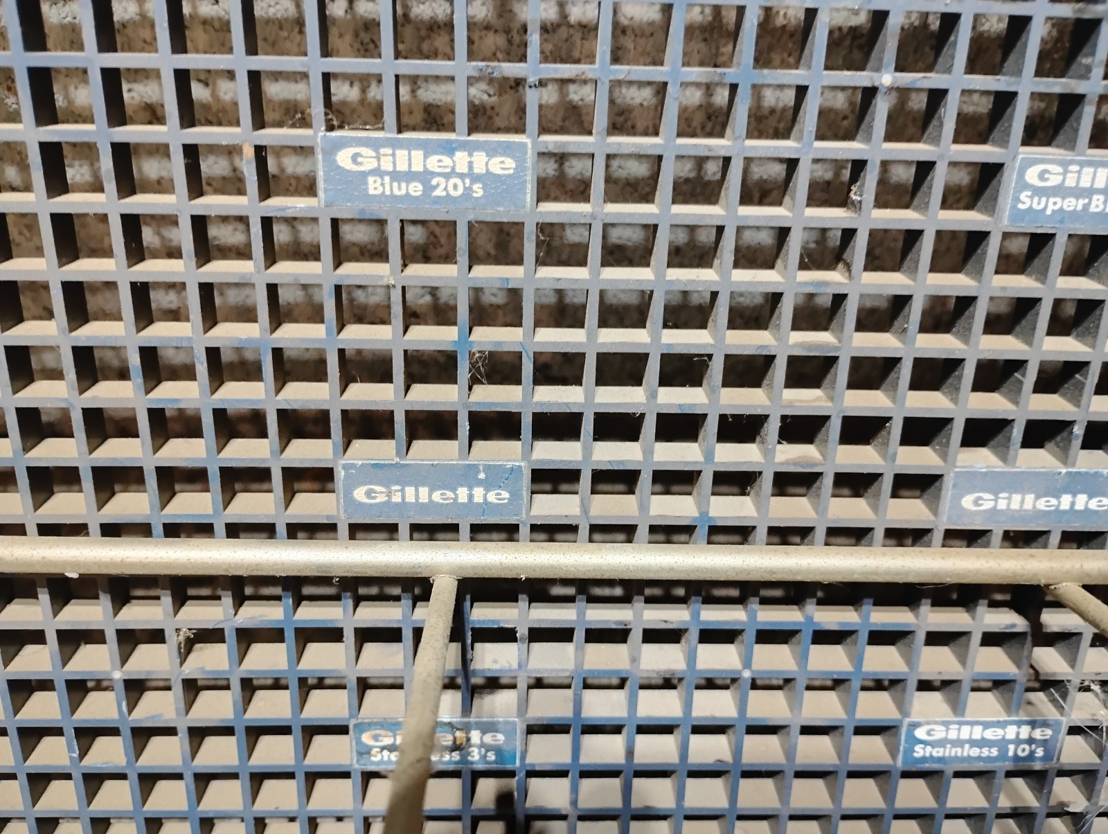 Vintage Gillette Razor Blade Store Display-Metal Advertising Product Display