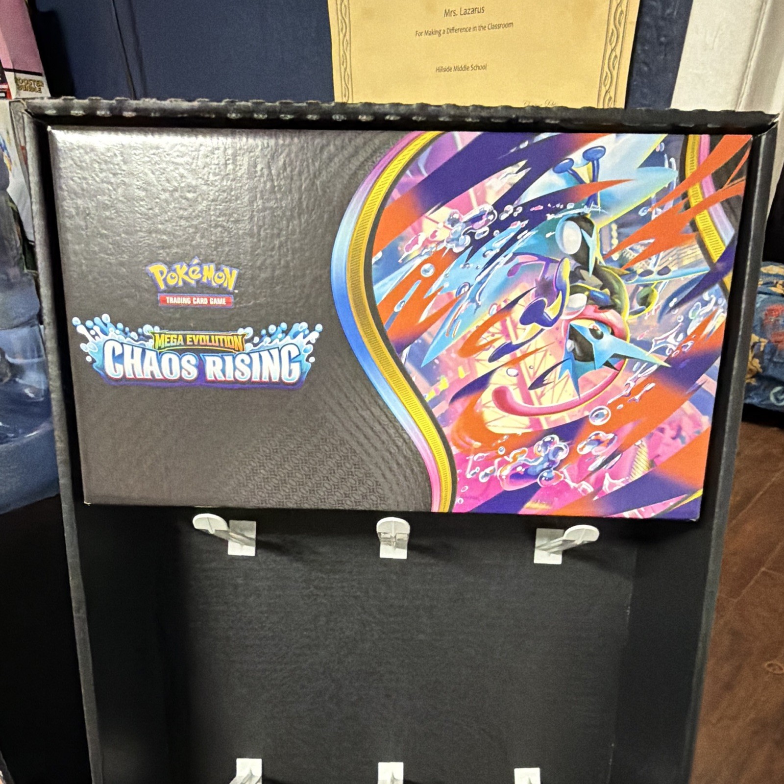 Pokémon TCG Mega Evolution Chaos Rising Retail Store Display Stand