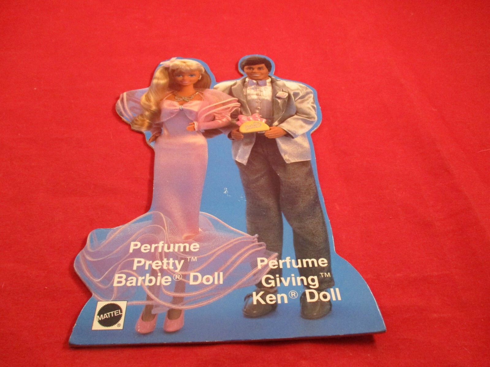 Perfume Pretty Barbie & Giving Ken Doll Original Mattel Promo Store Display