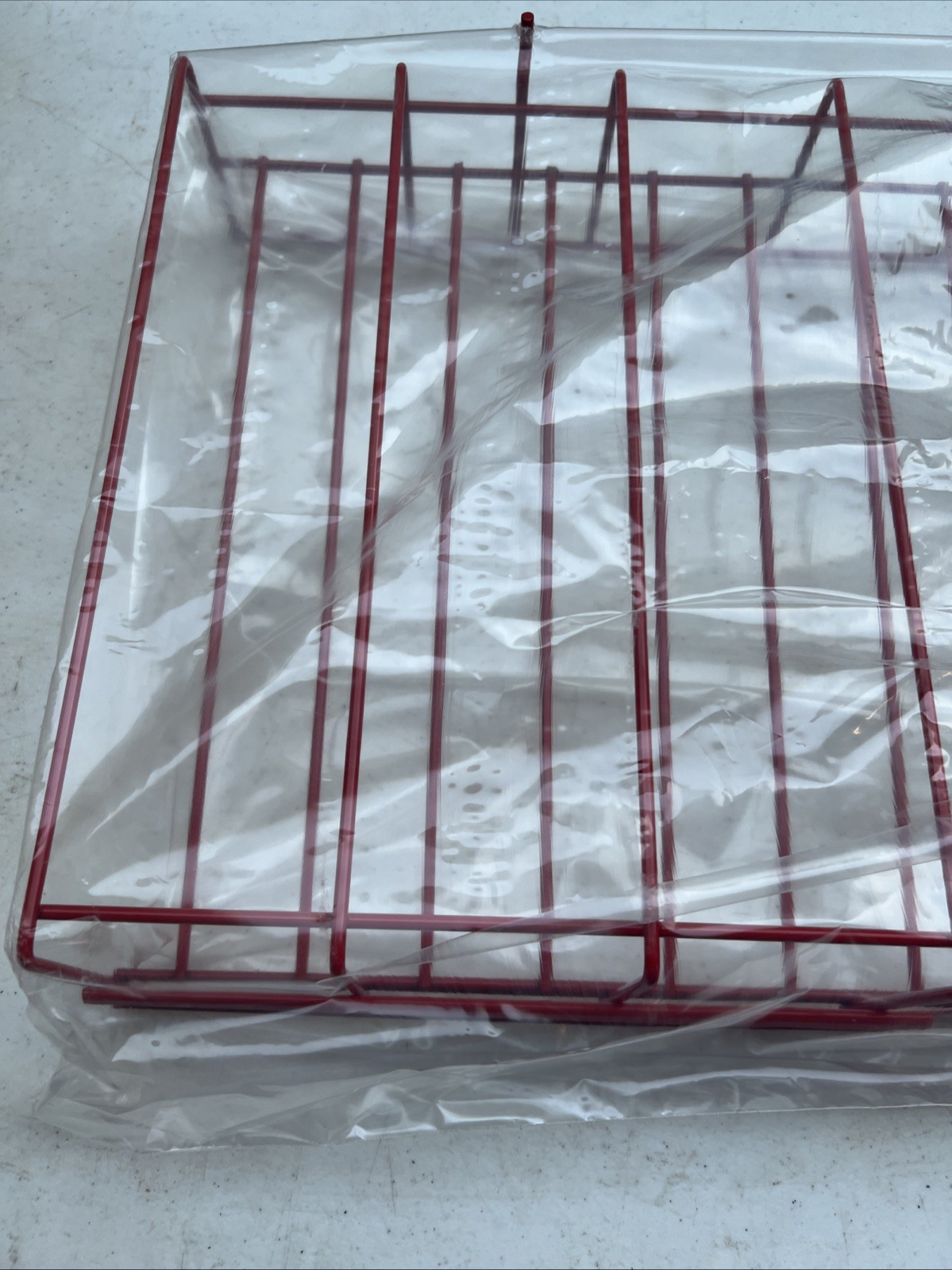 Metal Red Wire Rack Storage Store Display Pringles Potato Chip Holder 2foot NIB