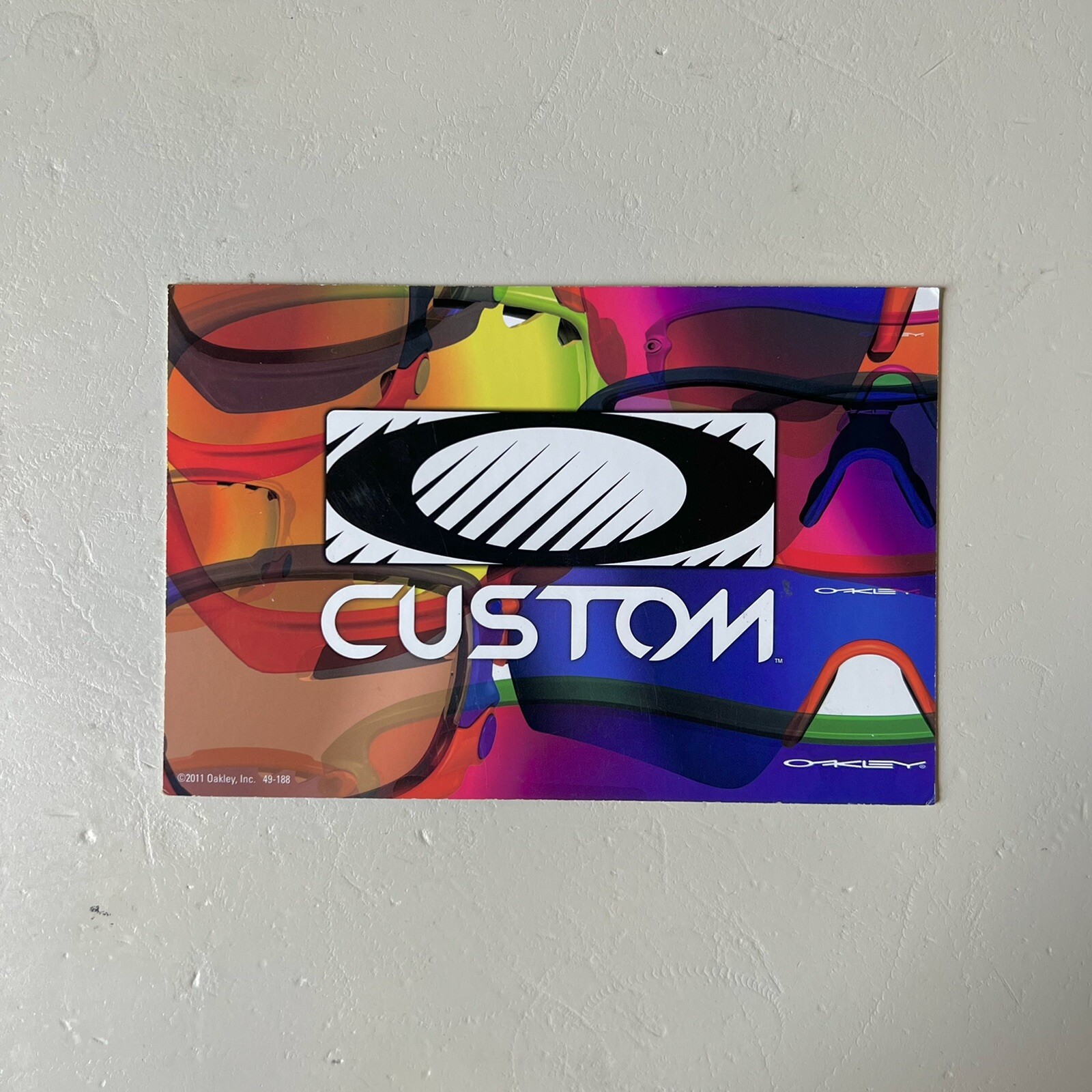 Oakley 6×4 Inch Store Display Card Signs – Infinite Hero & Custom (Set Of 3)