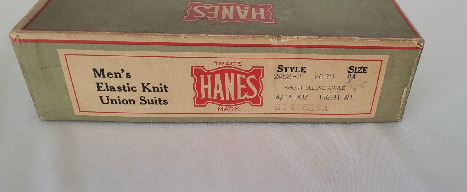 1920/30’s Hanes Elastic Knit Underwear Display Box from General Dry Goods Store
