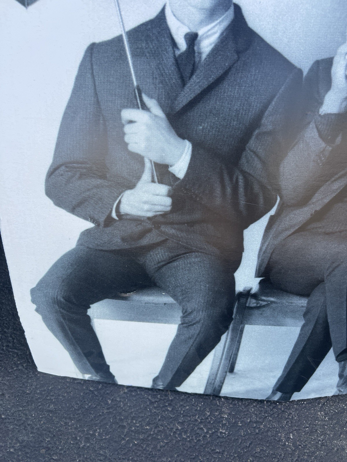 BEATLE’S POSTER Huge 46”x46” Black White Umbrellas -DEPT. Store On Board