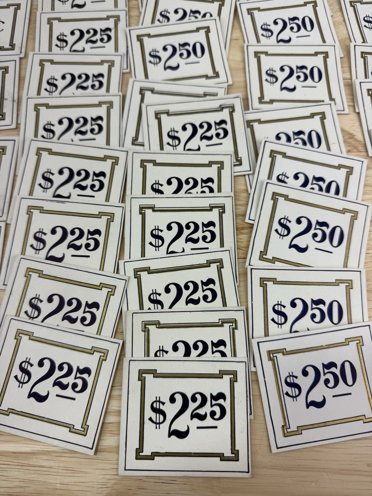 Vintage Country General Store Shelf Price Tags Labels Lot 85 Total Salvage