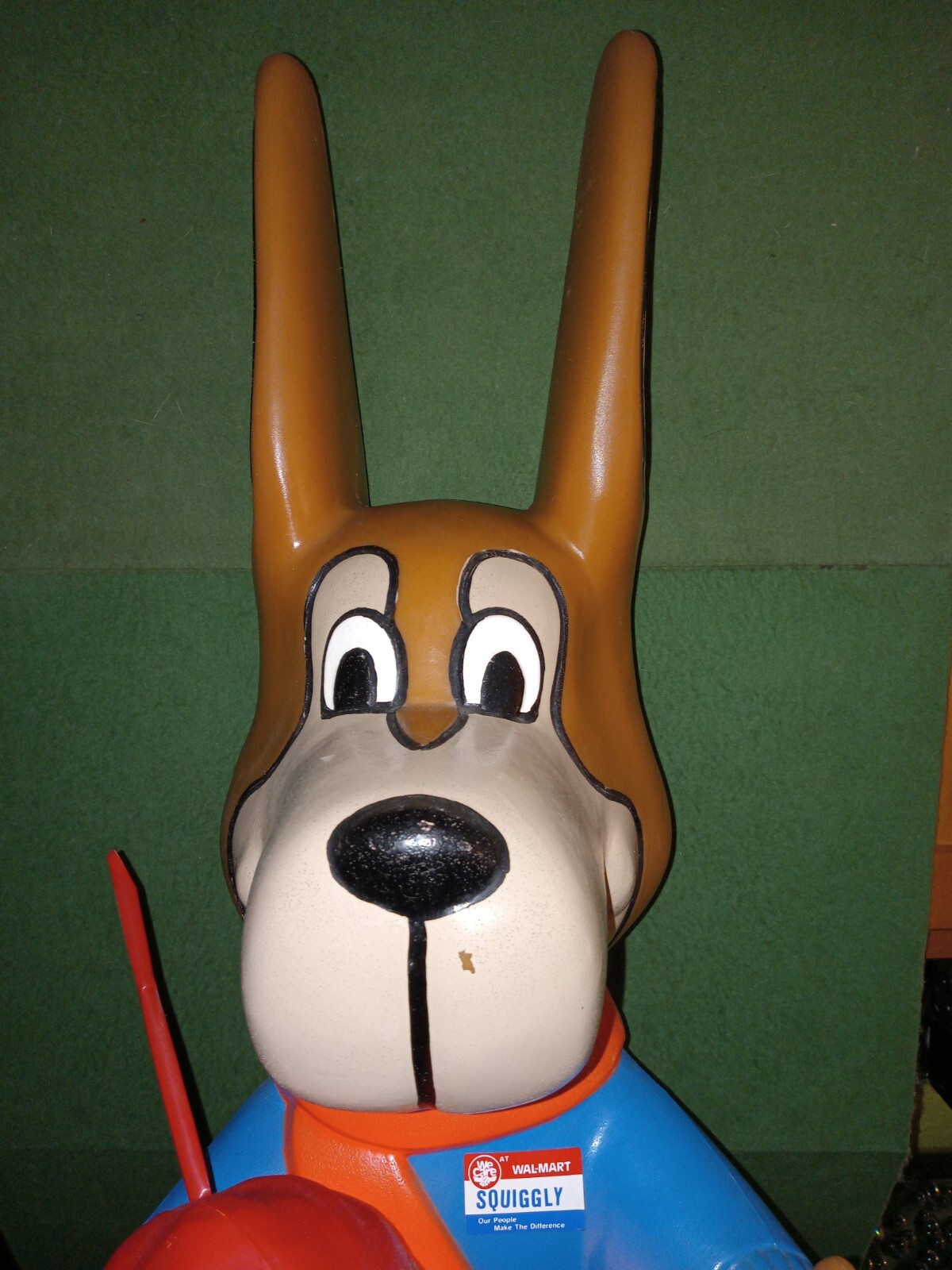 SUPER RARE Vintage Walmart Squiggly Kangaroo Light Up 80s Advertising Figure 35″