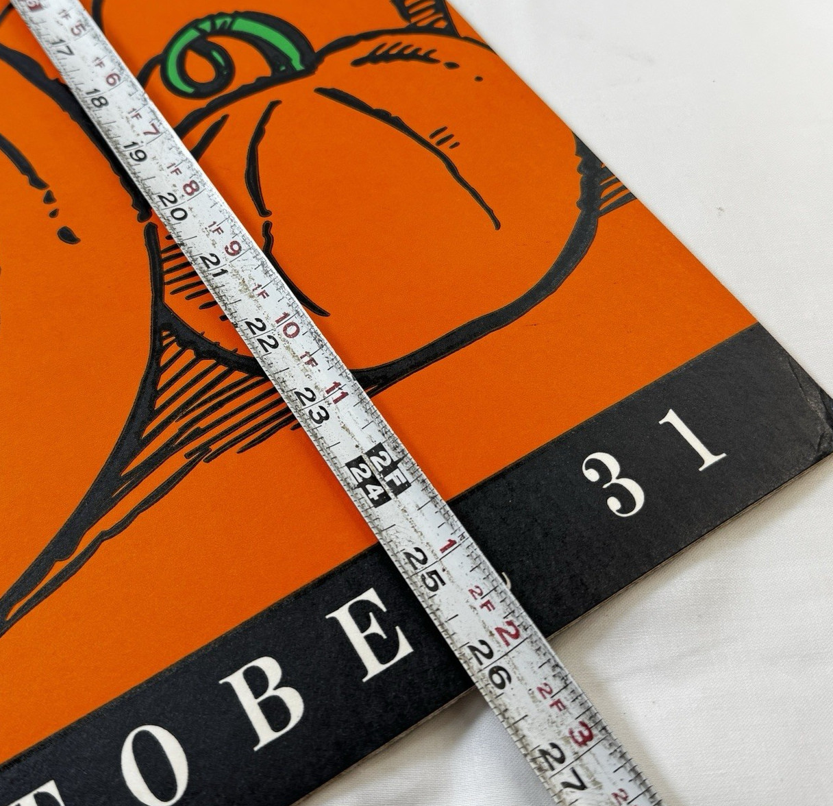 Vintage 1990s HAPPY HALLOWEEN Large Store Display Double Sided 26 x 20