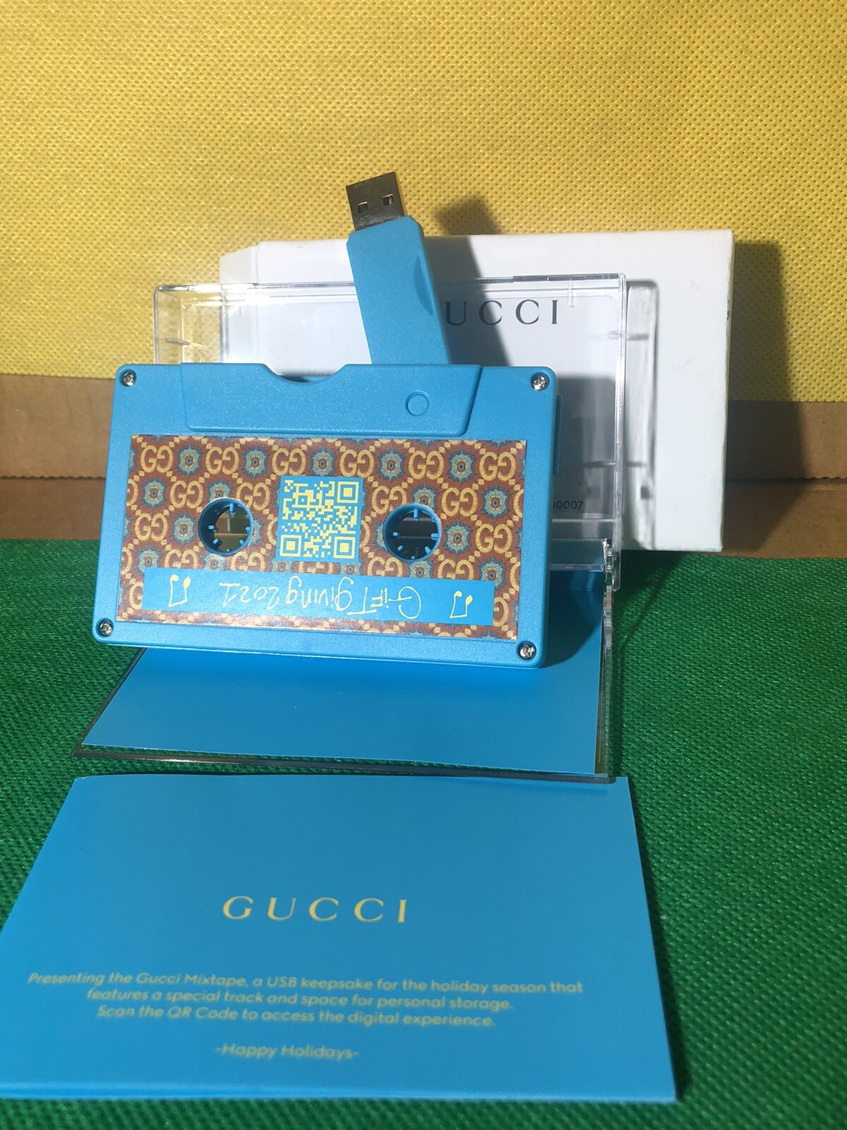 Gucci Music USB Cassette Tape Motif Novelty 100th Anniversary 2021