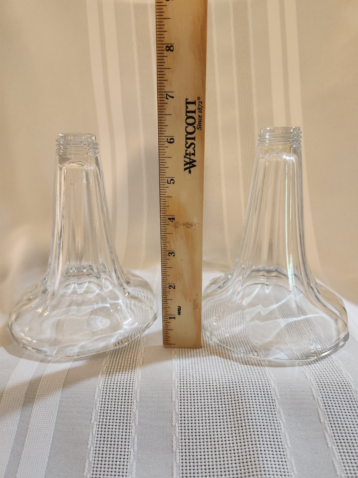 Antique Glass Soda Fountain Store Display Shelf Risers Set