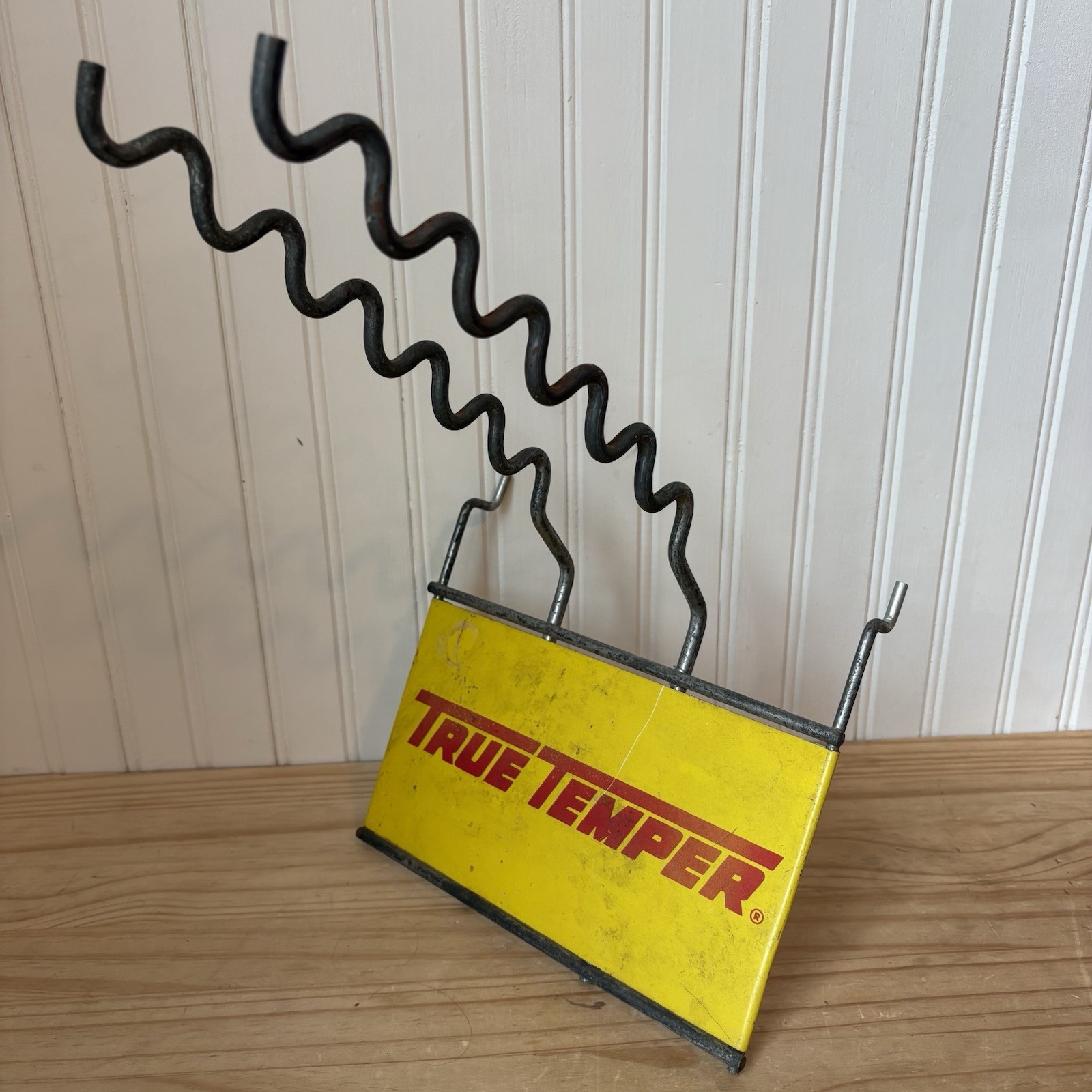 Old Hardware Store Vtg True Temper Advertising Peg Board Axe Display Sign Tool