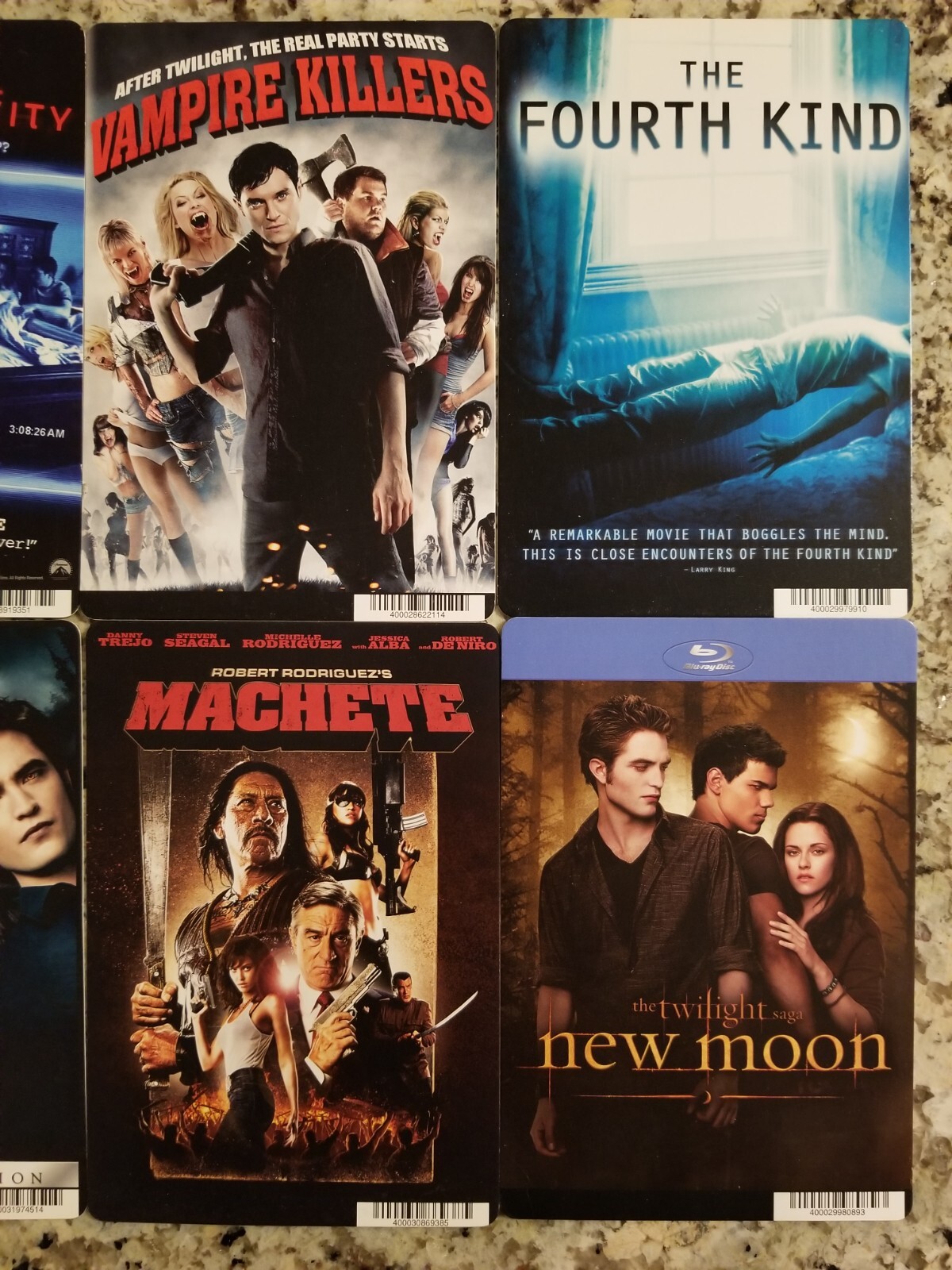 HORROR MOVIE Mini-Poster/Rental CARDs Exorcism Vampire Eclipse Twilight New Moon