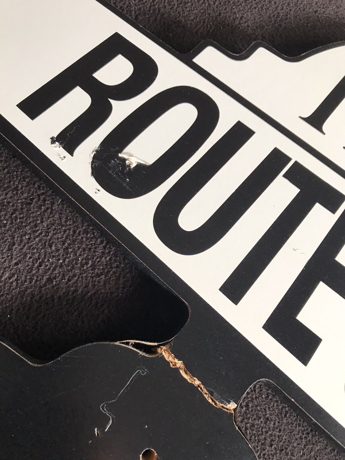 Hollywood Video Store Official Route 66 Store Display Sign-BROKEN EXTREMELY RARE