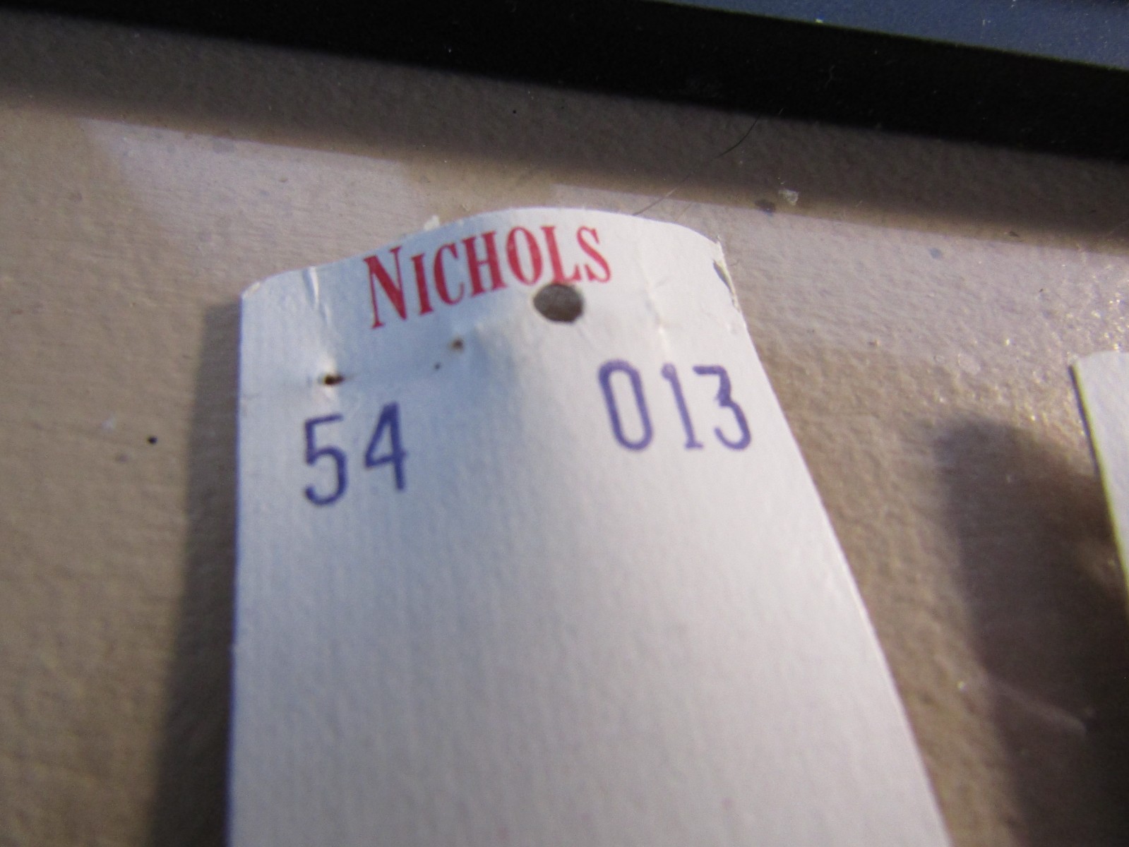 Nichols Department Store White Paper Fabric Price Tags 25 Cents Set of 2