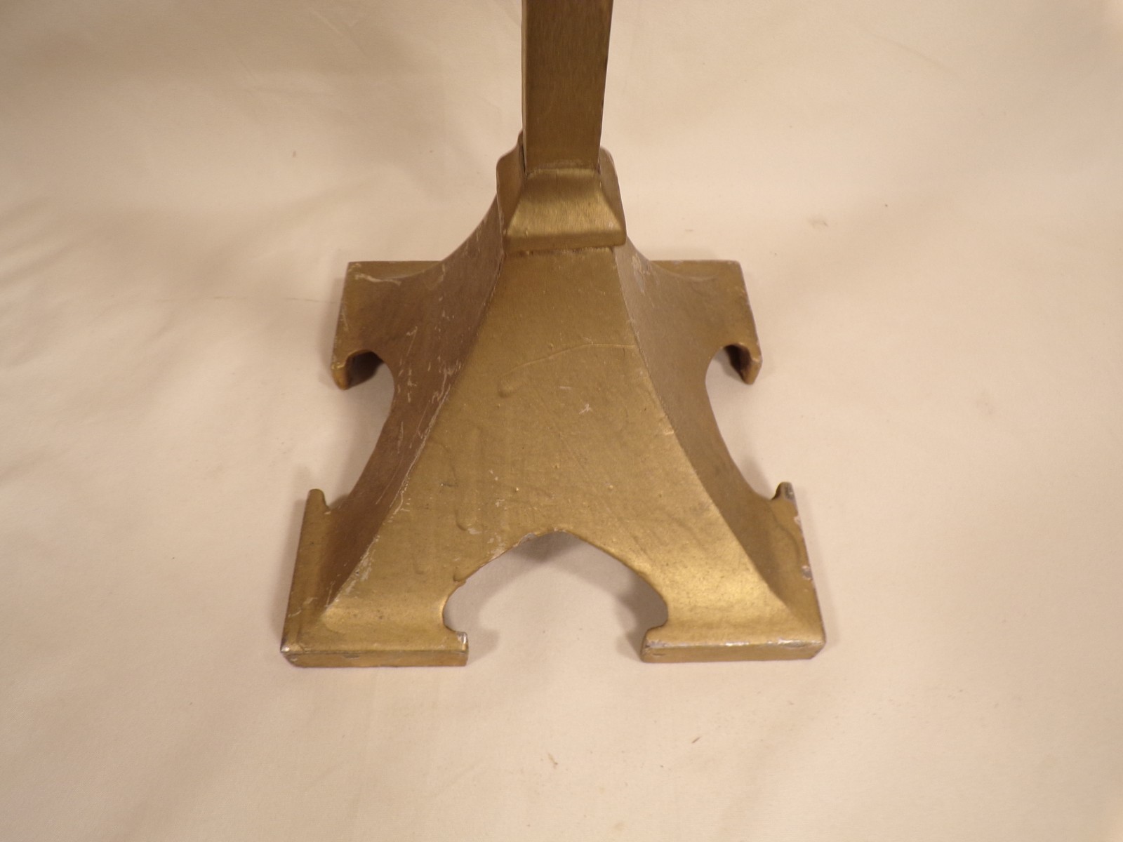 Antique Curtis Leger Fixture Co Chicago Cast Iron Store Display Stand Base