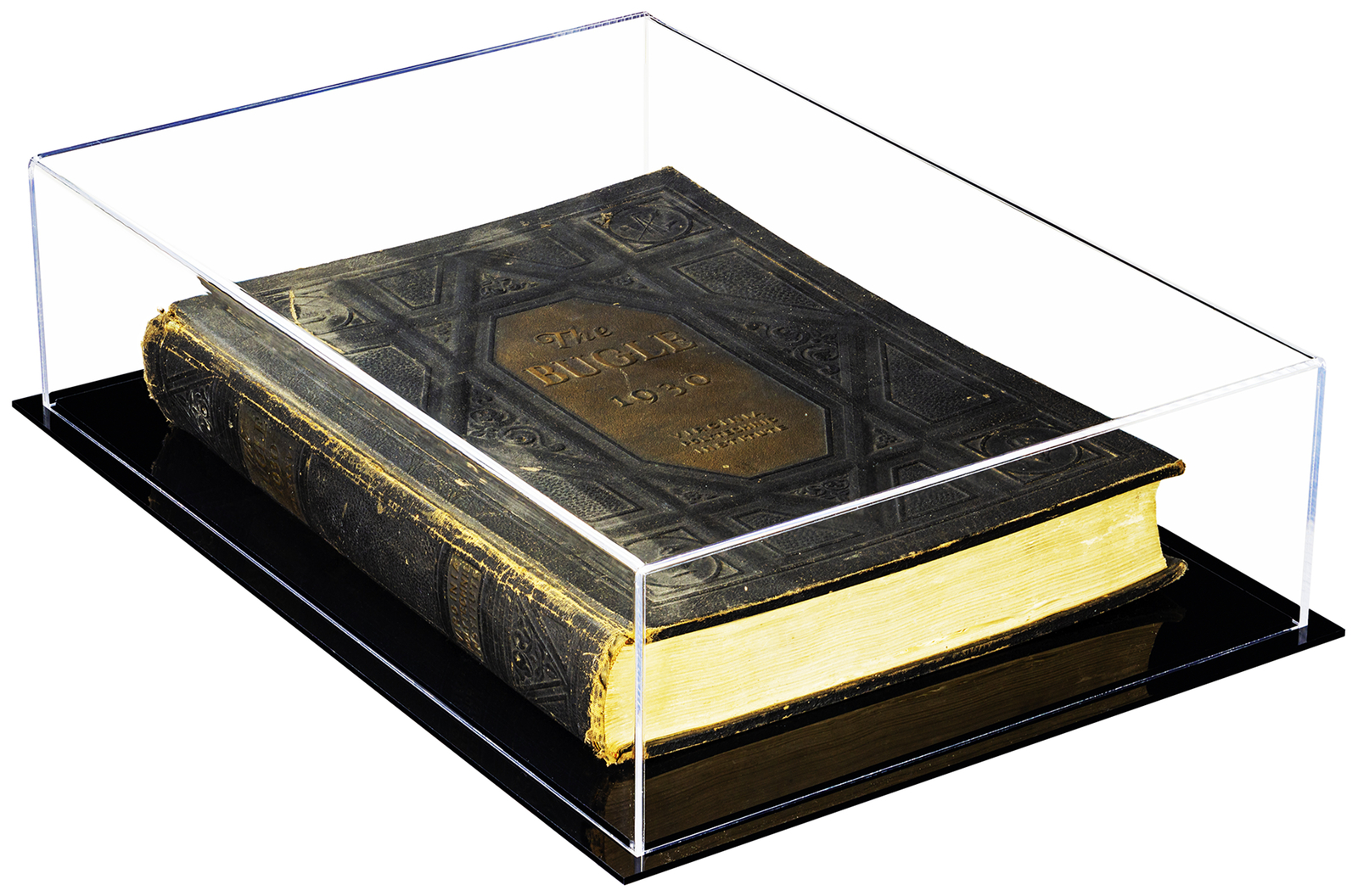 Deluxe Clear Acrylic Book, Stamp, or Coin Collection Display Case (A029A-BDS)