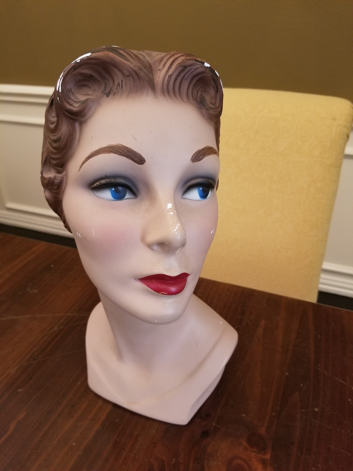 Vintage 1940’s Mannequin Head Store Display