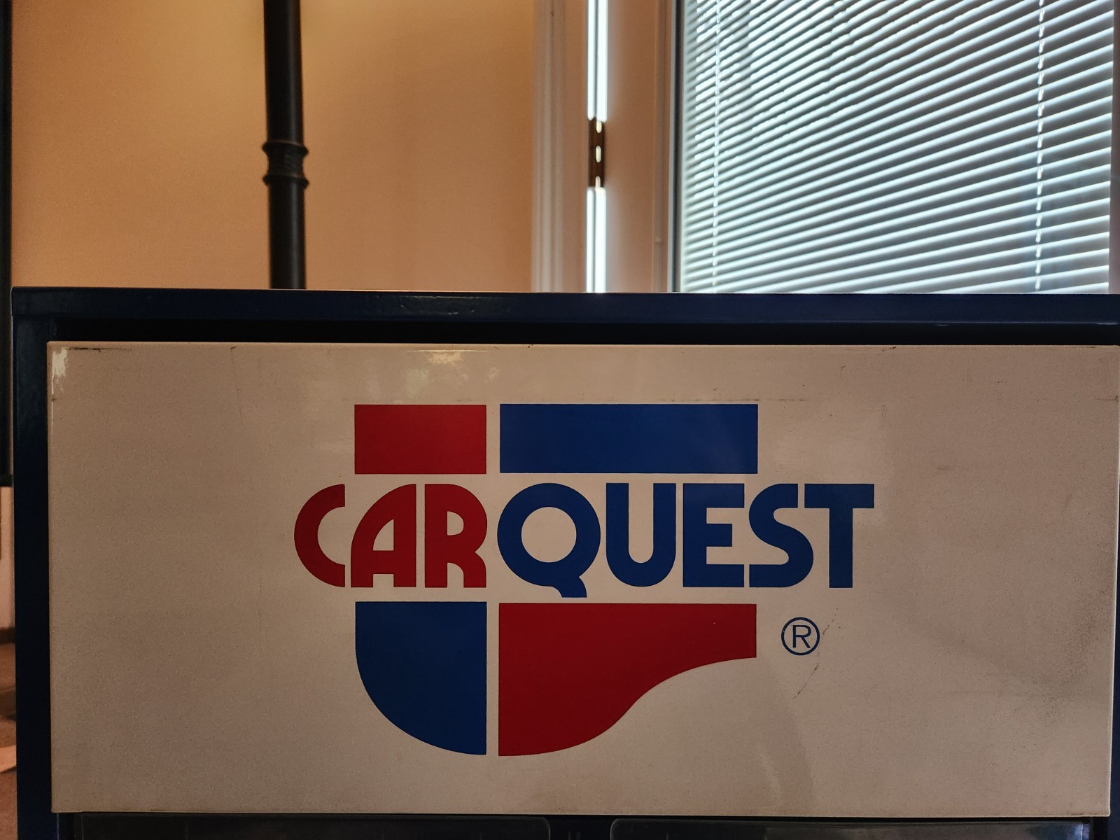 COMMERCIAL CARQUEST SIGN W/SHELVES & DIVIDERS ,HEAD LIGHT ,TAIL LIGHT TURN SIG