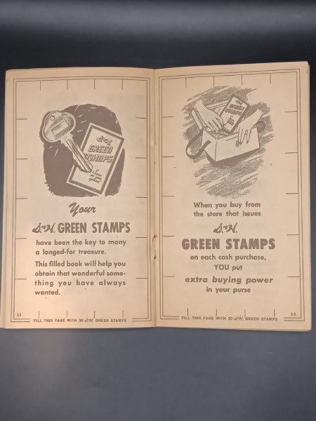 Lot of 18 Vintage S & H Green Stamps Books ~ Never Used