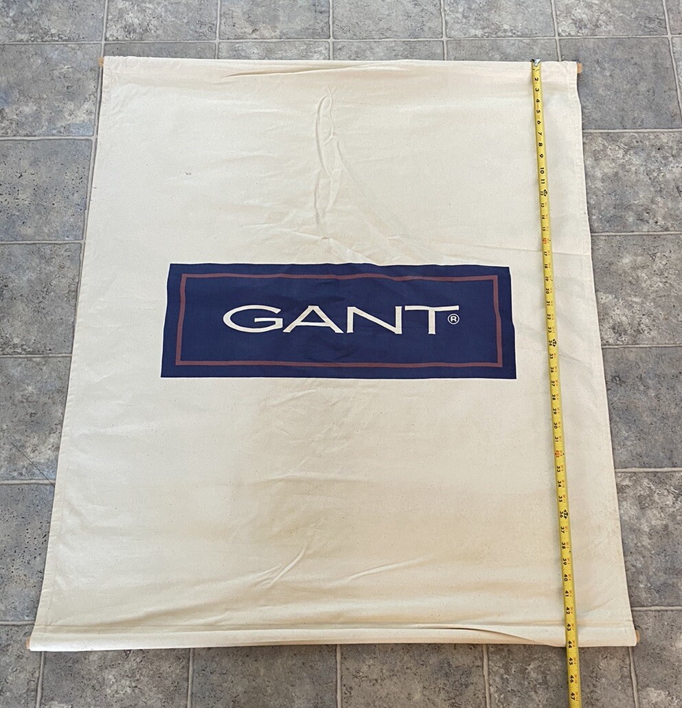 Large GANT Display Canvas Wall Sign OFFICIAL BLUE DEALER LOGO