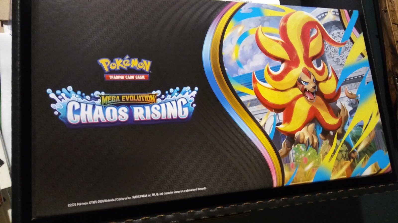 Pokémon Mega Evolution Chaos Rising Store Display Stand – NO PACKS ONLY DISPLAY
