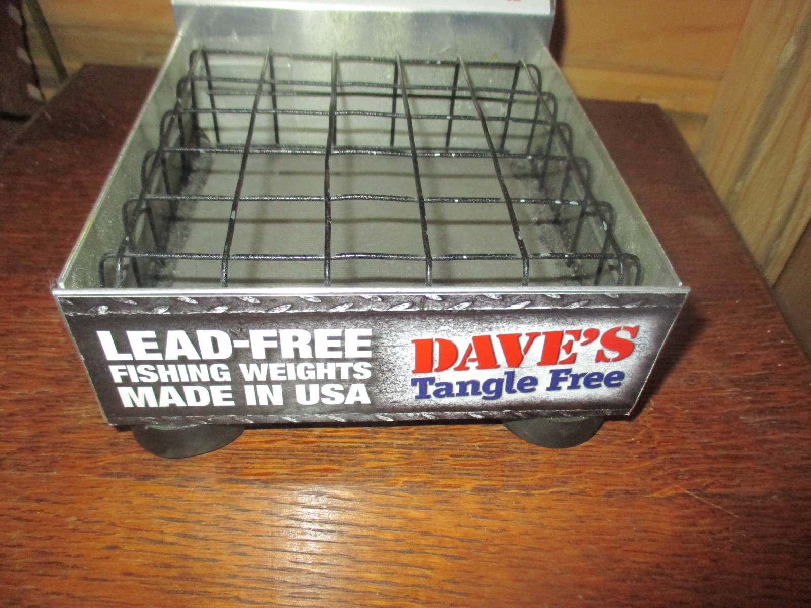 Vintage DAVE’S TANGLE FREE Lead-Free FISHING WEIGHTS DISPLAY/STORAGE – 1990’s