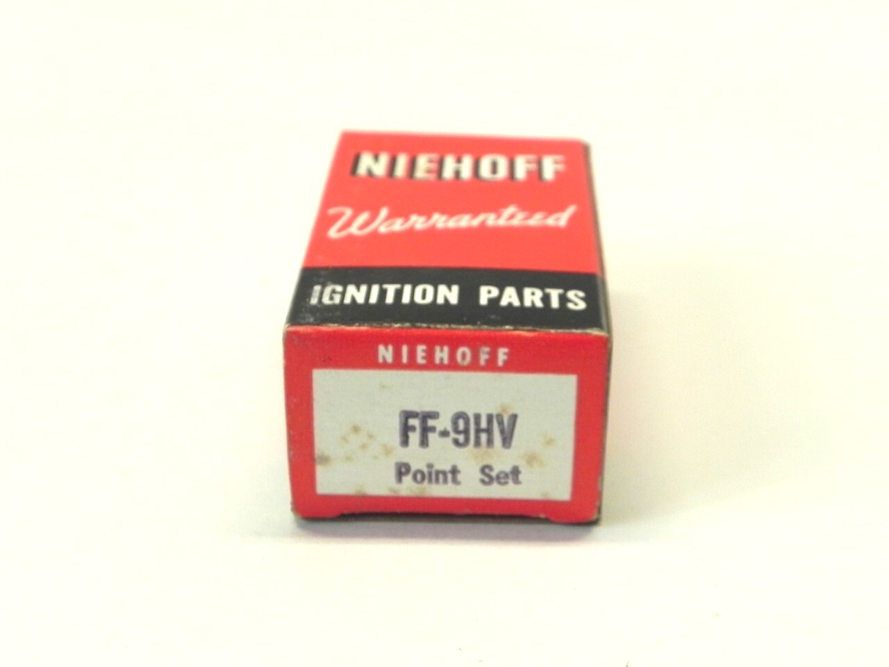 VINTAGE NIEHOFF IGNITION PARTS DISPLAY BOX *BOX ONLY* #1110 2.75″x1.50″x1″ NEW